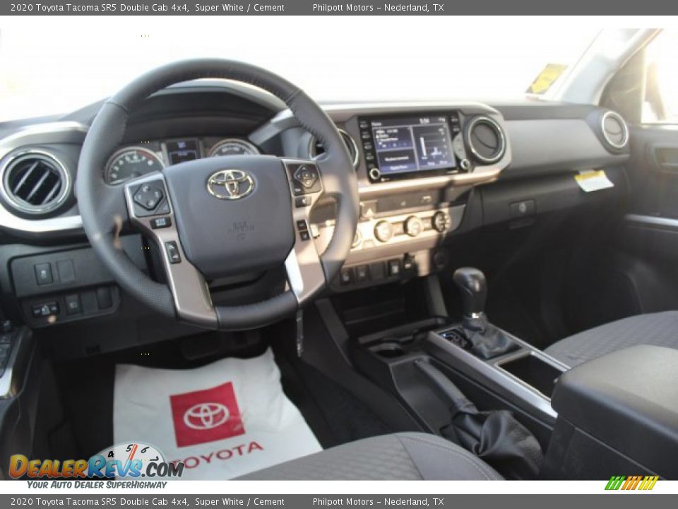 2020 Toyota Tacoma SR5 Double Cab 4x4 Super White / Cement Photo #23