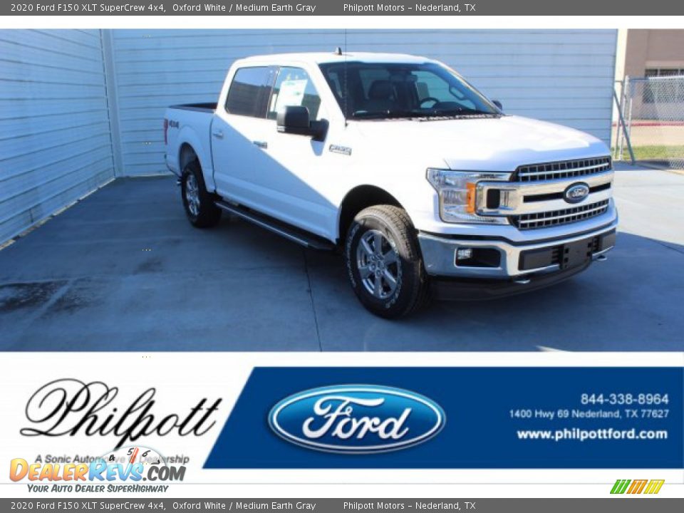 2020 Ford F150 XLT SuperCrew 4x4 Oxford White / Medium Earth Gray Photo #1