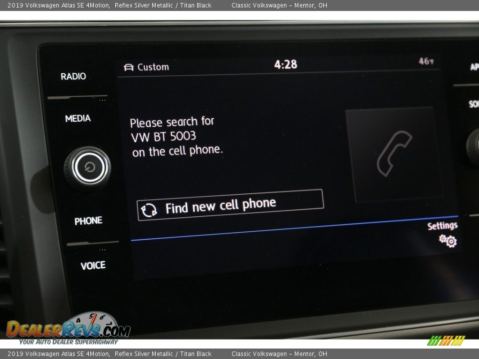 2019 Volkswagen Atlas SE 4Motion Reflex Silver Metallic / Titan Black Photo #10