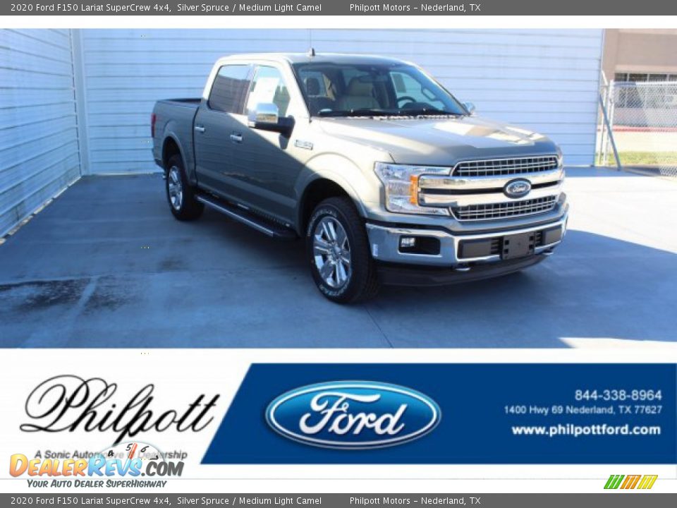 2020 Ford F150 Lariat SuperCrew 4x4 Silver Spruce / Medium Light Camel Photo #1