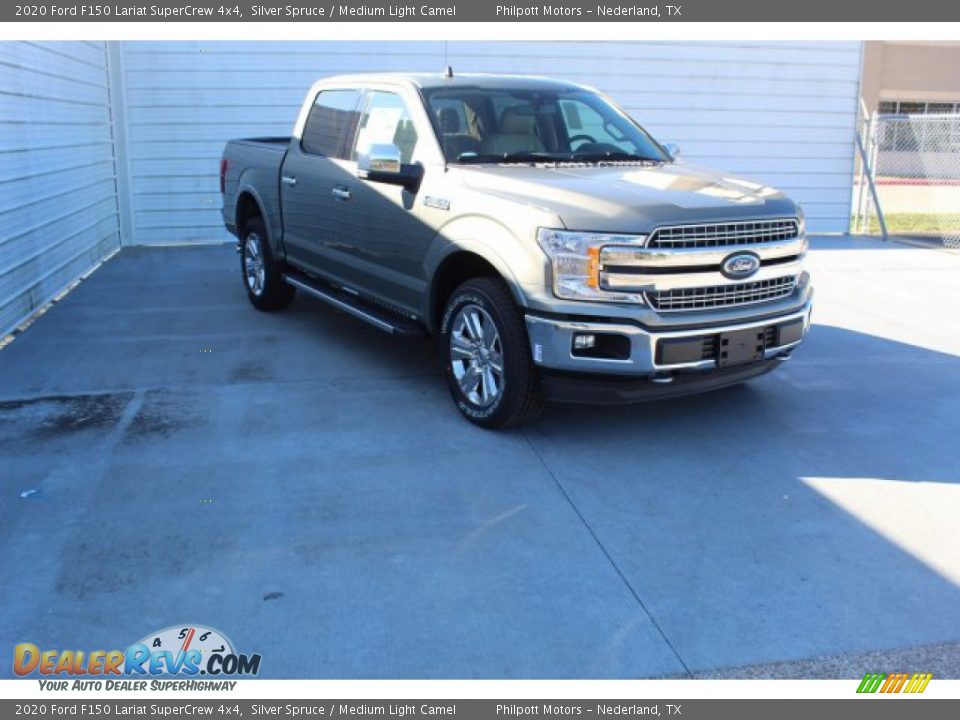 2020 Ford F150 Lariat SuperCrew 4x4 Silver Spruce / Medium Light Camel Photo #2