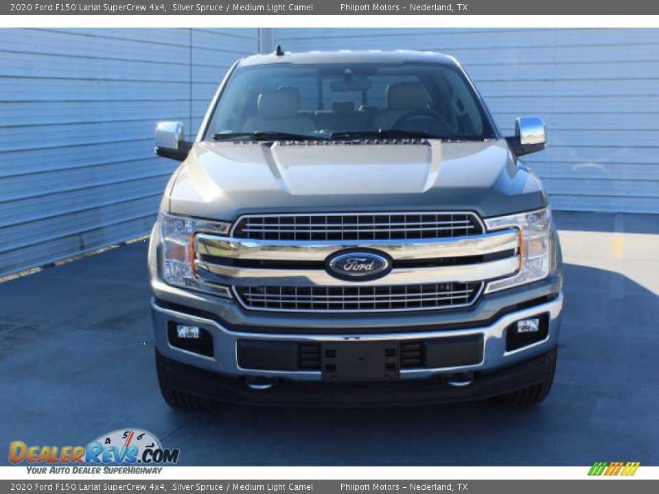 2020 Ford F150 Lariat SuperCrew 4x4 Silver Spruce / Medium Light Camel Photo #3