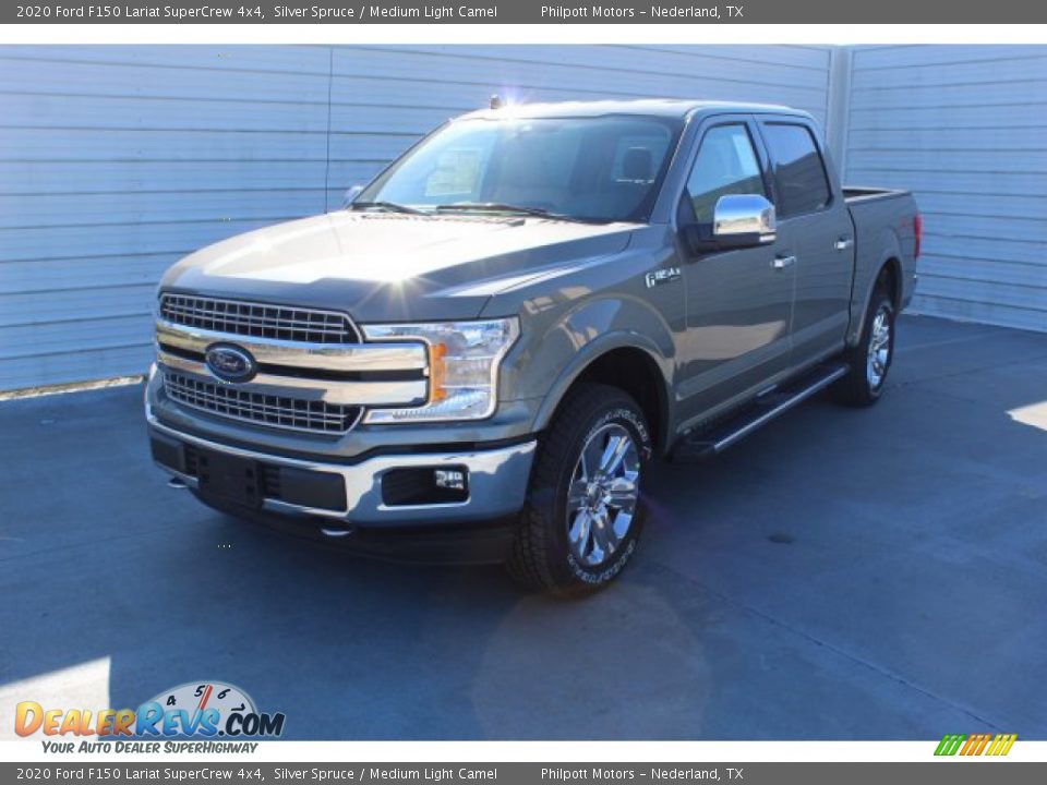 2020 Ford F150 Lariat SuperCrew 4x4 Silver Spruce / Medium Light Camel Photo #4