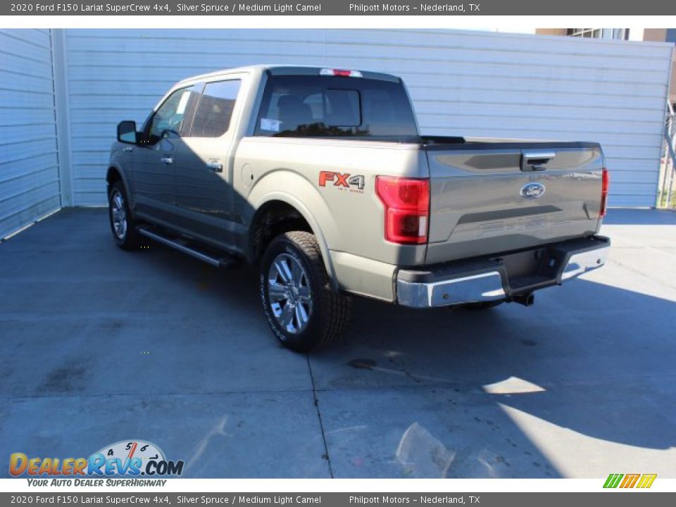 2020 Ford F150 Lariat SuperCrew 4x4 Silver Spruce / Medium Light Camel Photo #6