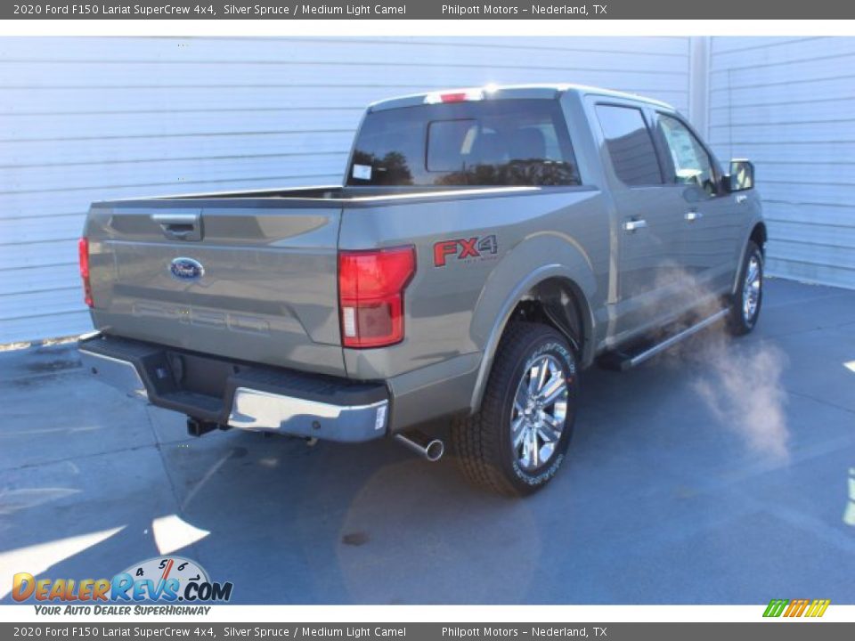 2020 Ford F150 Lariat SuperCrew 4x4 Silver Spruce / Medium Light Camel Photo #8