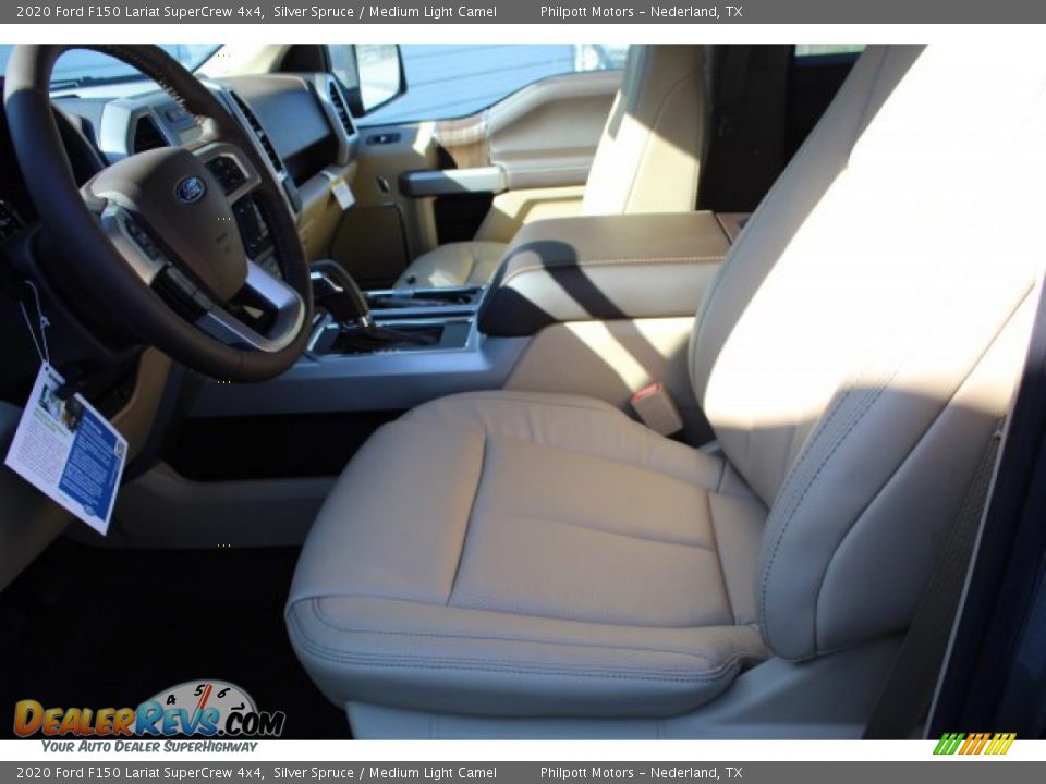 2020 Ford F150 Lariat SuperCrew 4x4 Silver Spruce / Medium Light Camel Photo #10