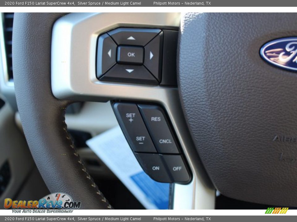 2020 Ford F150 Lariat SuperCrew 4x4 Silver Spruce / Medium Light Camel Photo #12