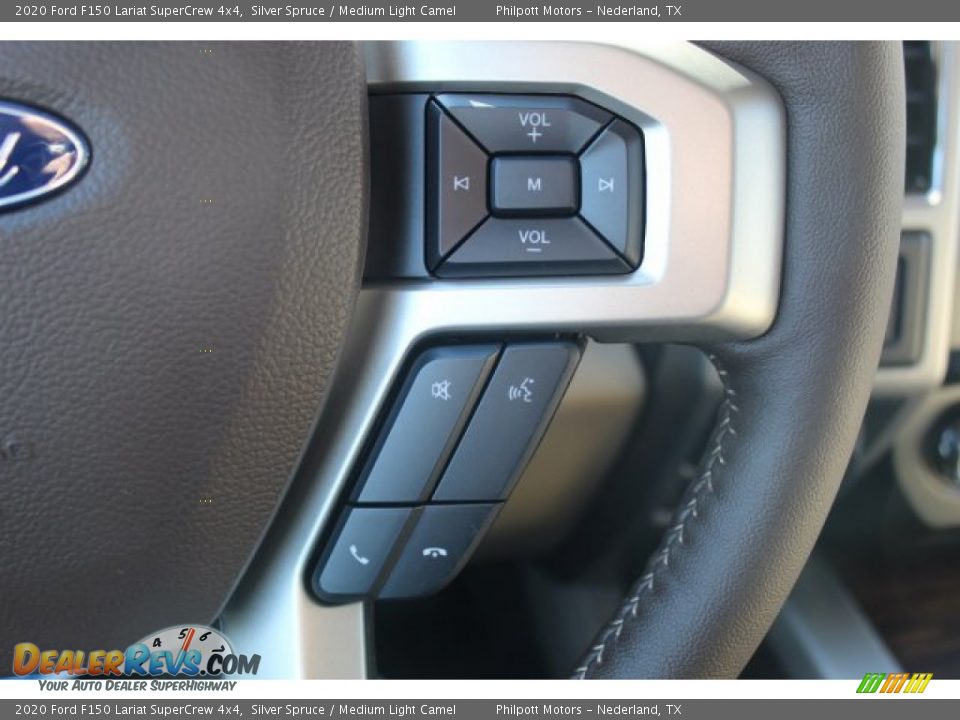 2020 Ford F150 Lariat SuperCrew 4x4 Silver Spruce / Medium Light Camel Photo #13