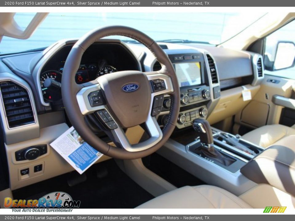 2020 Ford F150 Lariat SuperCrew 4x4 Silver Spruce / Medium Light Camel Photo #22