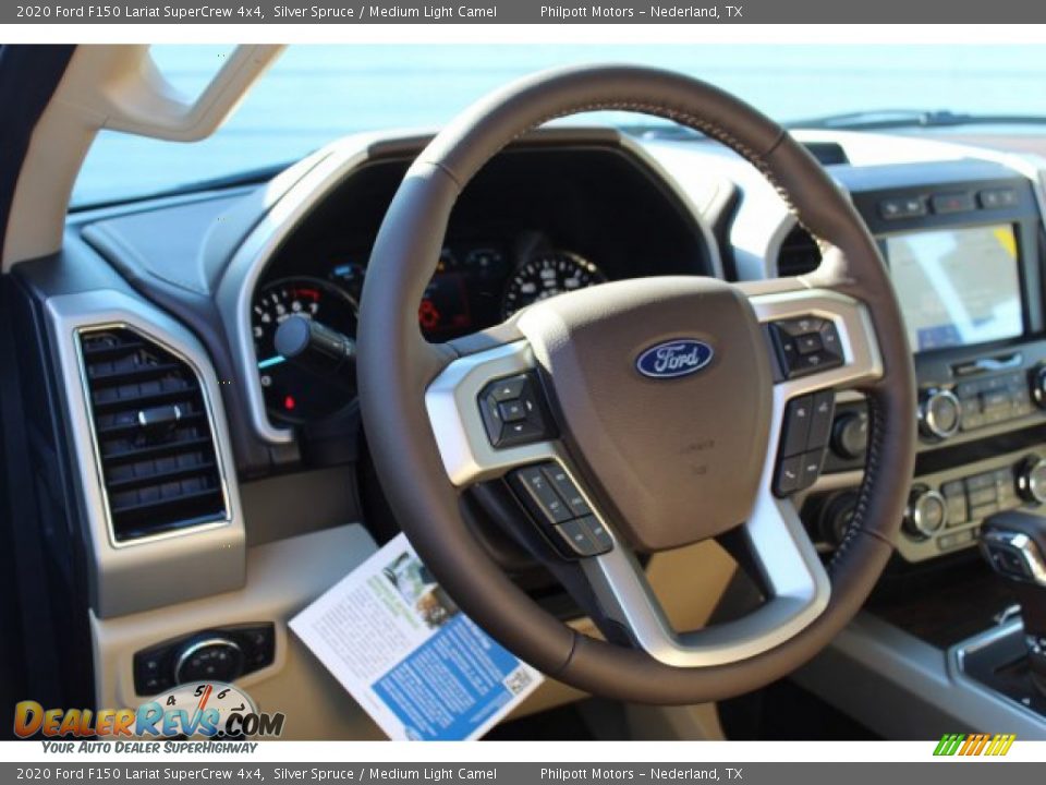 2020 Ford F150 Lariat SuperCrew 4x4 Silver Spruce / Medium Light Camel Photo #23