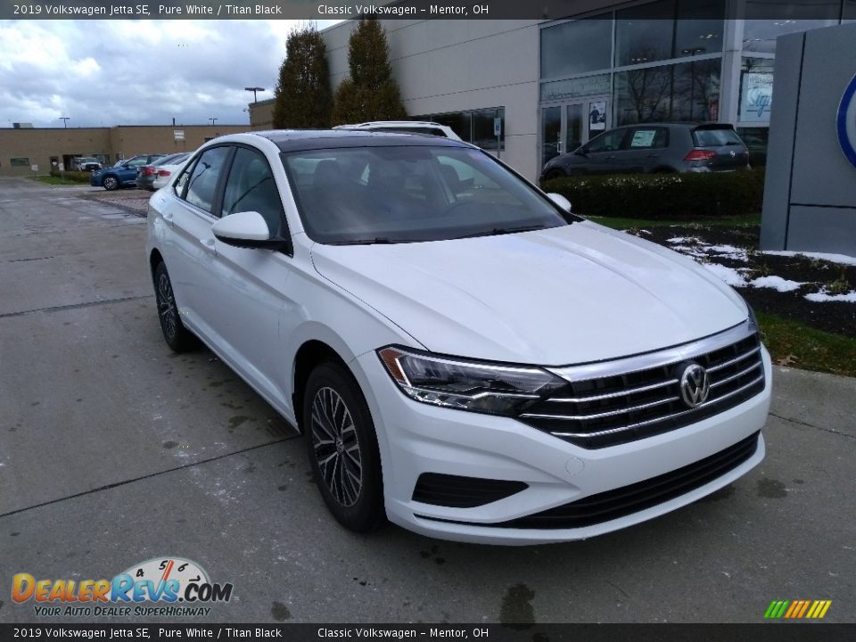 2019 Volkswagen Jetta SE Pure White / Titan Black Photo #1