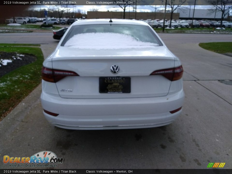 2019 Volkswagen Jetta SE Pure White / Titan Black Photo #5