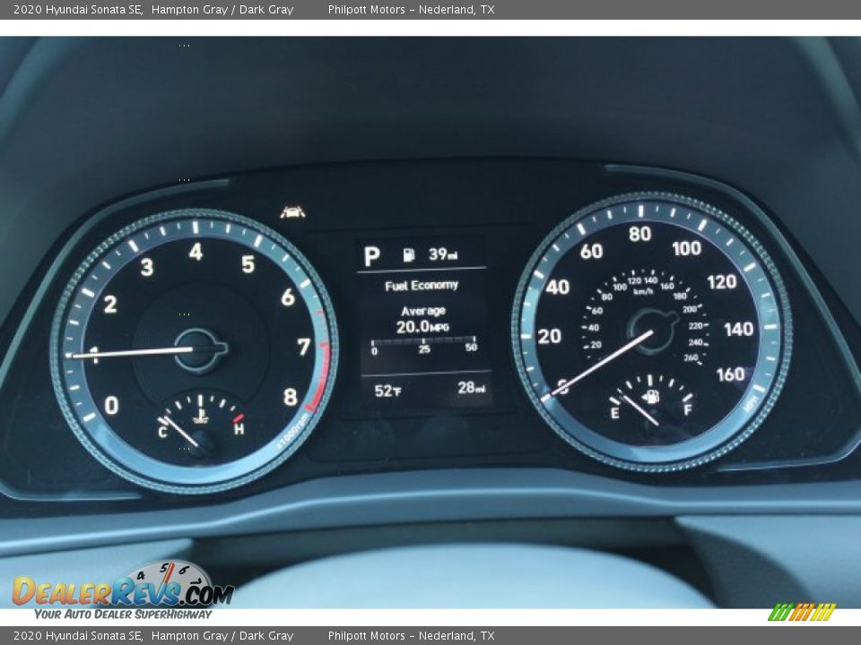 2020 Hyundai Sonata SE Hampton Gray / Dark Gray Photo #15