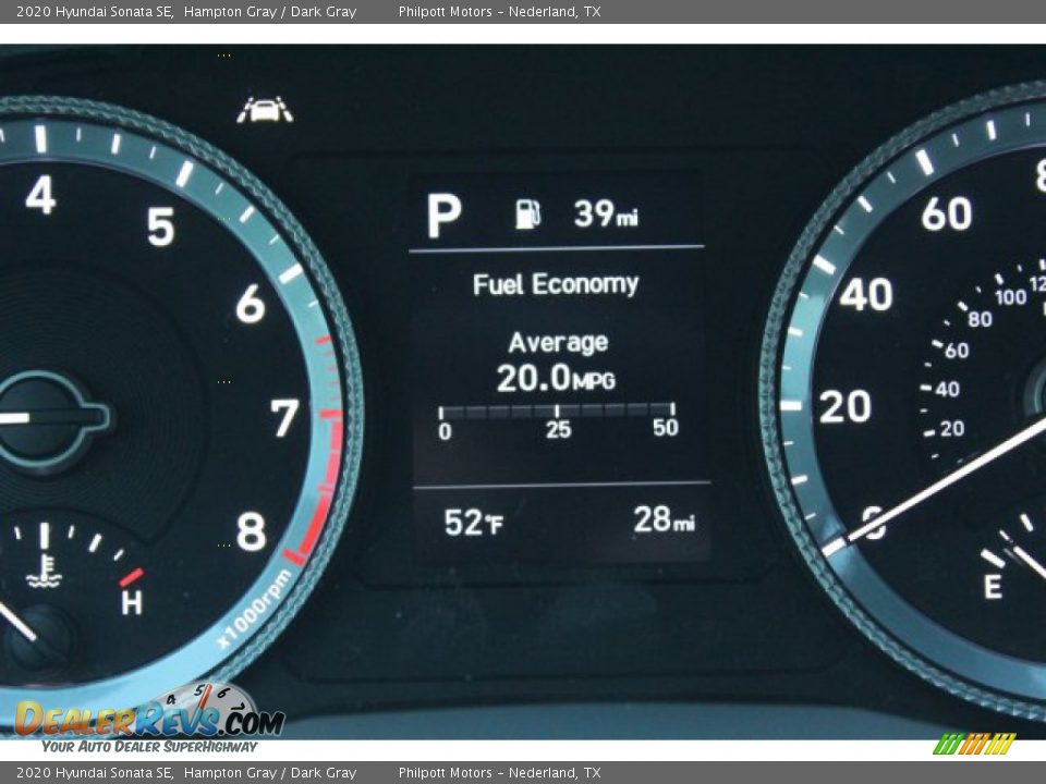 2020 Hyundai Sonata SE Hampton Gray / Dark Gray Photo #16