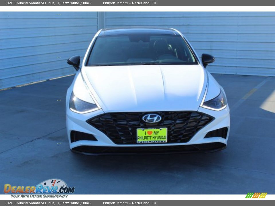 2020 Hyundai Sonata SEL Plus Quartz White / Black Photo #3