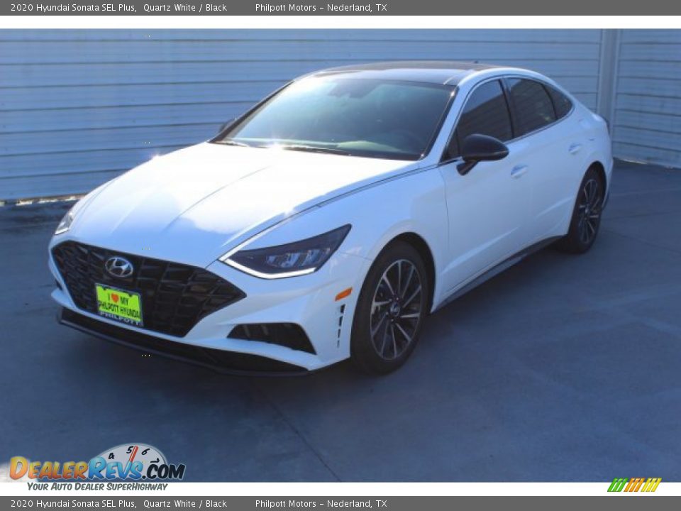 Quartz White 2020 Hyundai Sonata SEL Plus Photo #4