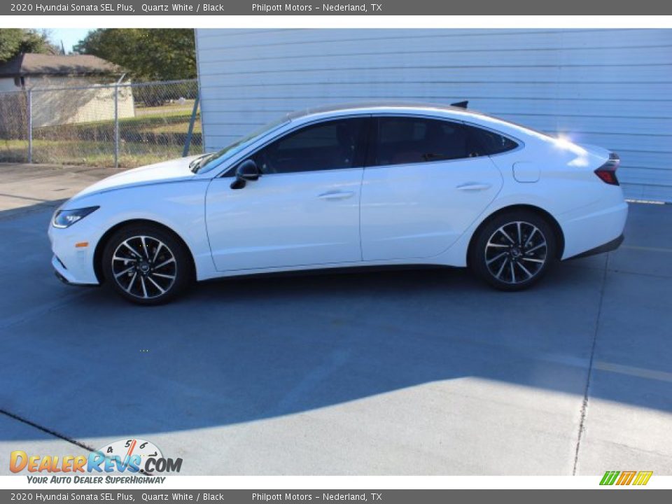 2020 Hyundai Sonata SEL Plus Quartz White / Black Photo #6