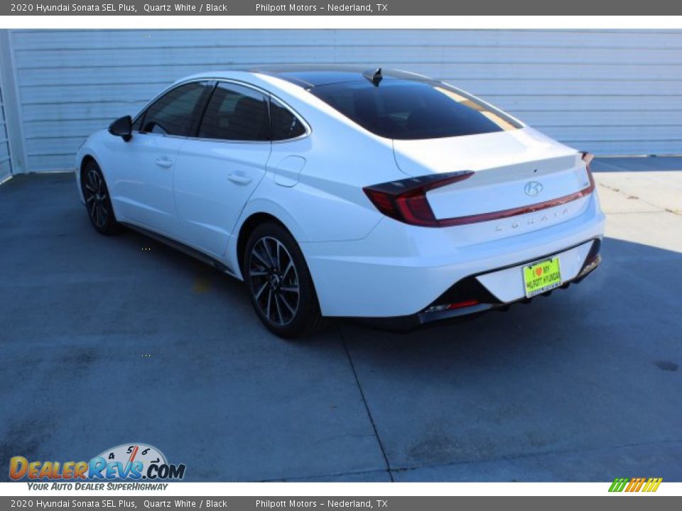 2020 Hyundai Sonata SEL Plus Quartz White / Black Photo #7