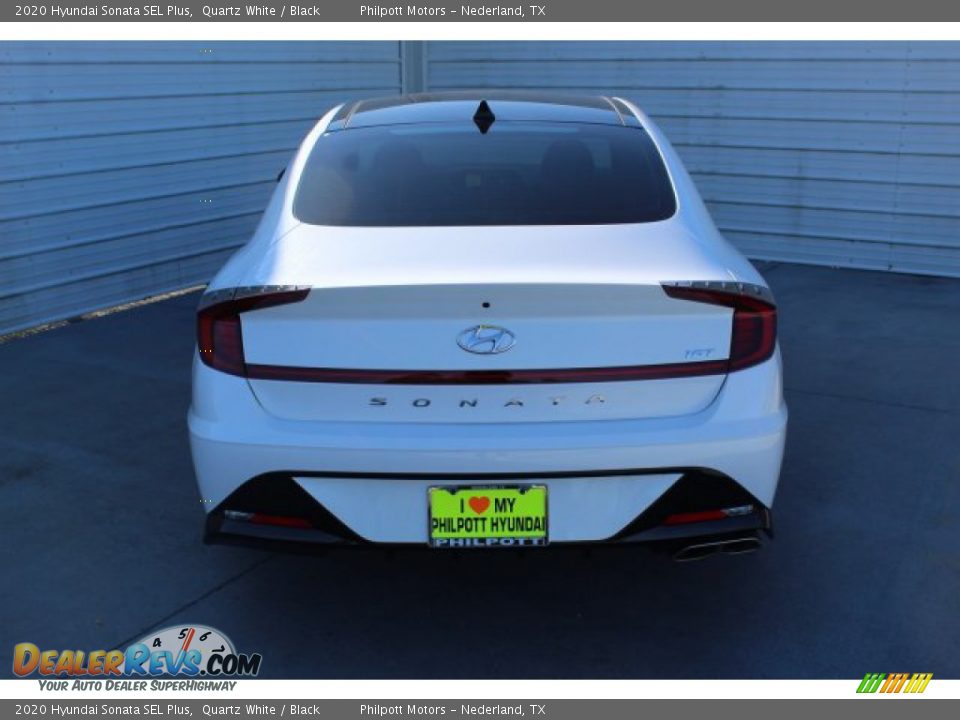 2020 Hyundai Sonata SEL Plus Quartz White / Black Photo #8