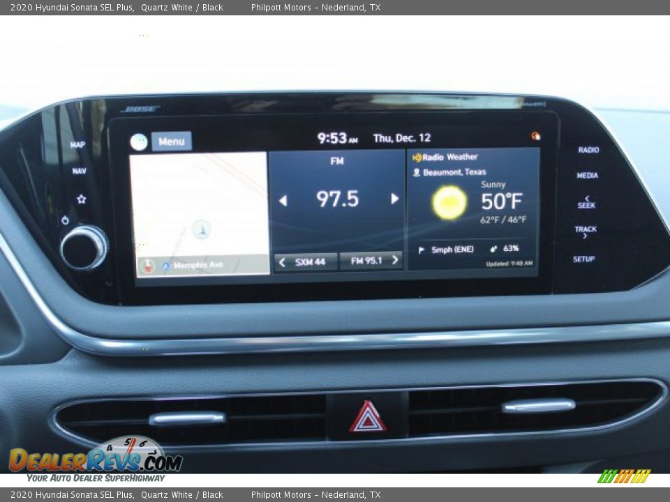 2020 Hyundai Sonata SEL Plus Quartz White / Black Photo #17