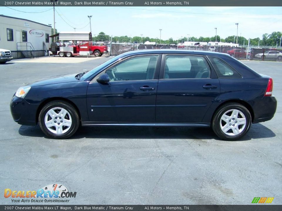 2007 Chevrolet Malibu Maxx LT Wagon Dark Blue Metallic / Titanium Gray Photo #1