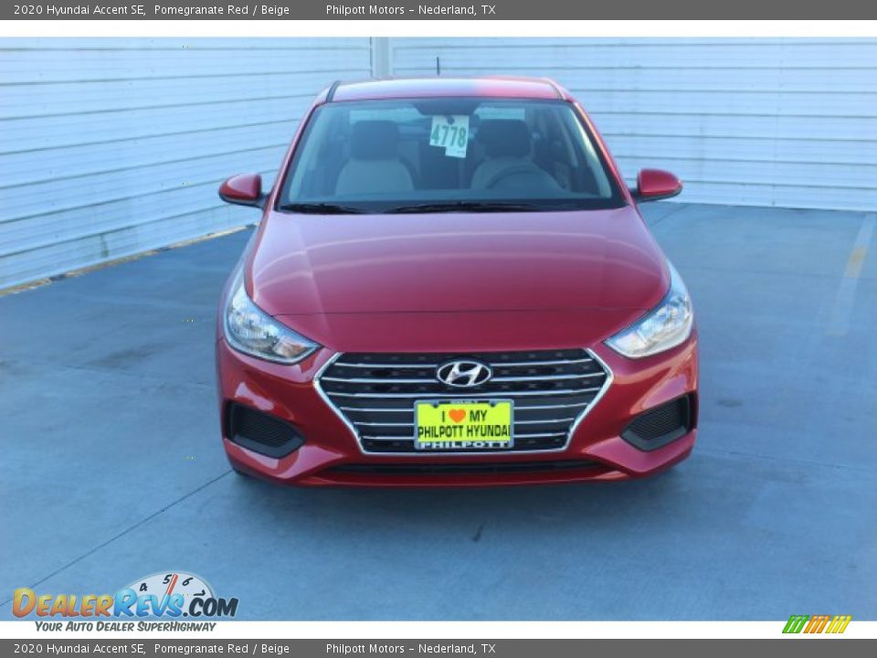 2020 Hyundai Accent SE Pomegranate Red / Beige Photo #3