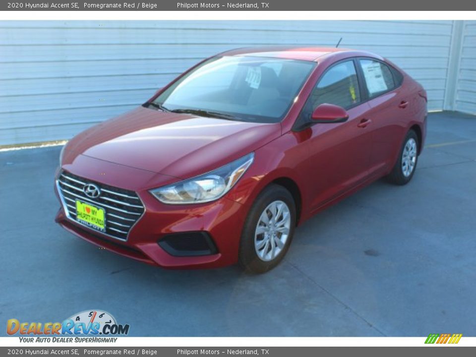 2020 Hyundai Accent SE Pomegranate Red / Beige Photo #4