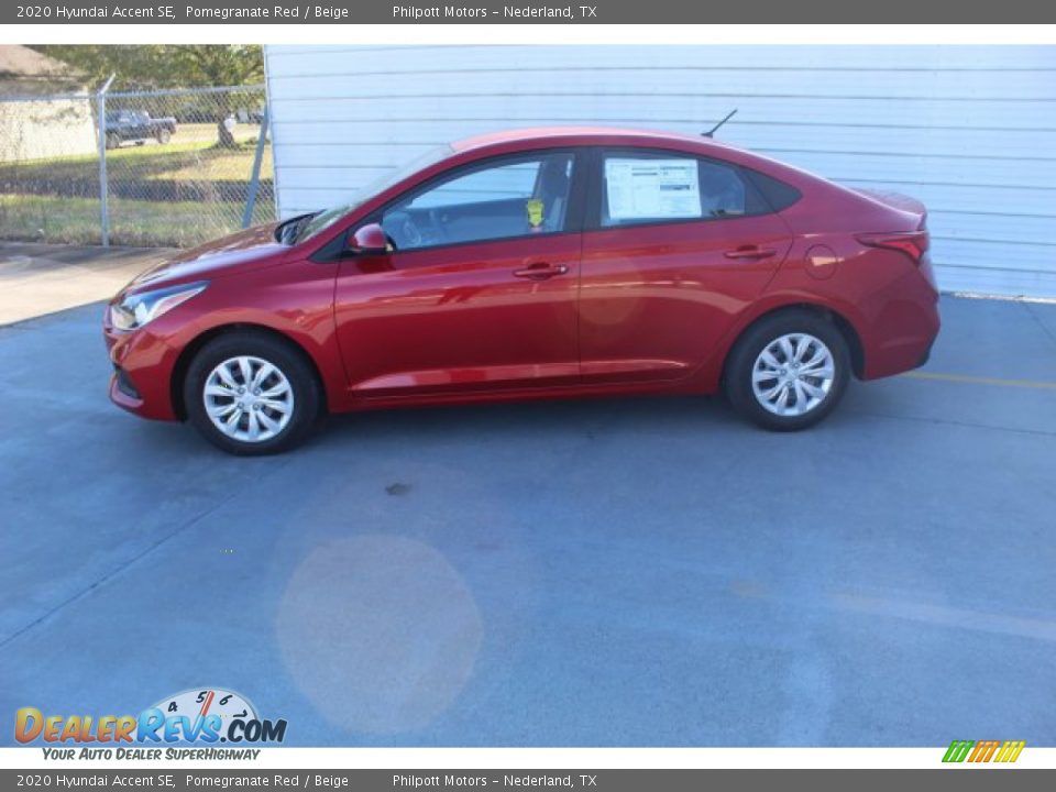 2020 Hyundai Accent SE Pomegranate Red / Beige Photo #6