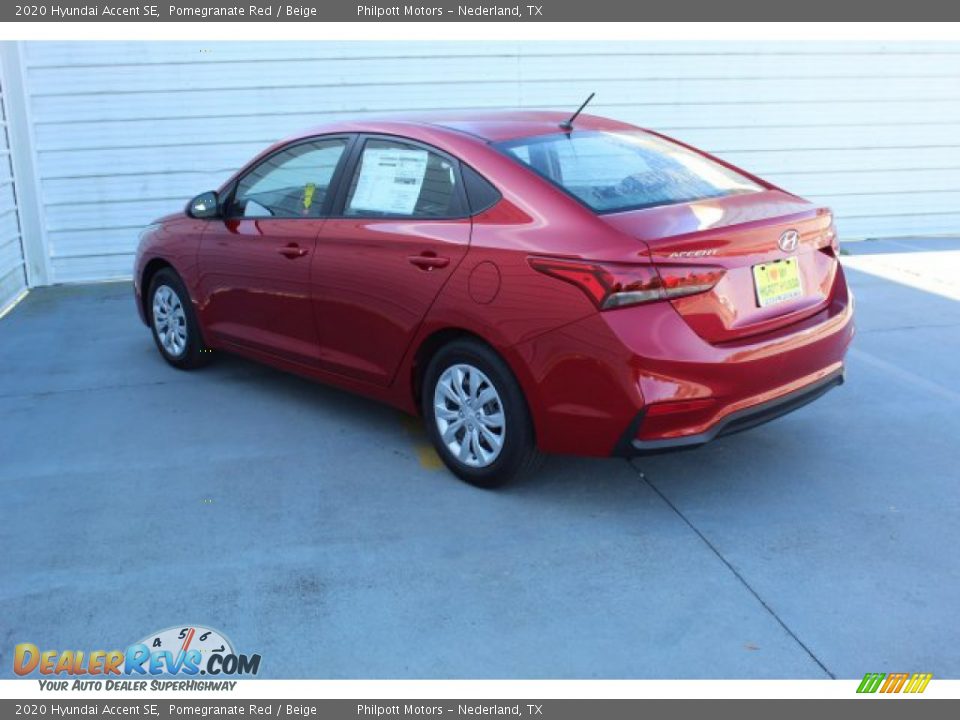 2020 Hyundai Accent SE Pomegranate Red / Beige Photo #7
