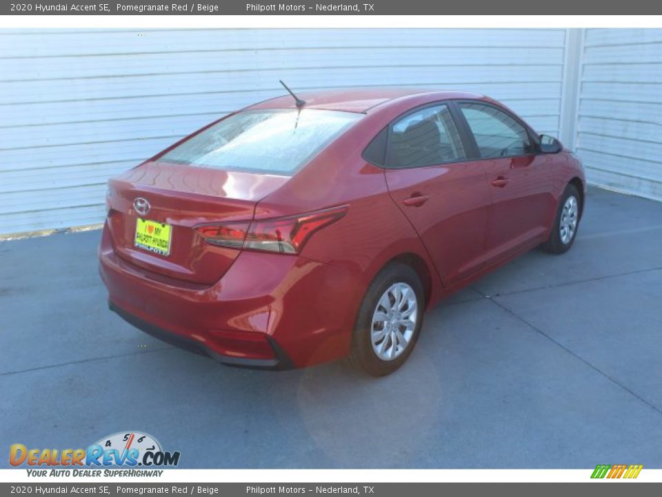 2020 Hyundai Accent SE Pomegranate Red / Beige Photo #9