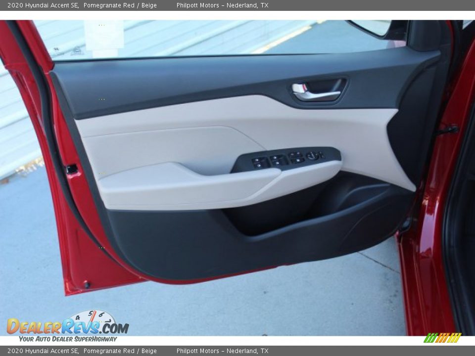 2020 Hyundai Accent SE Pomegranate Red / Beige Photo #10