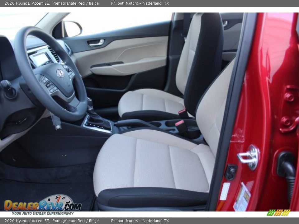 2020 Hyundai Accent SE Pomegranate Red / Beige Photo #11