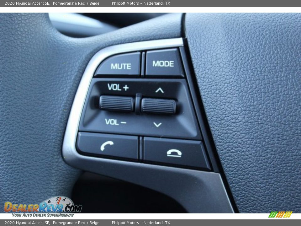 2020 Hyundai Accent SE Pomegranate Red / Beige Photo #12