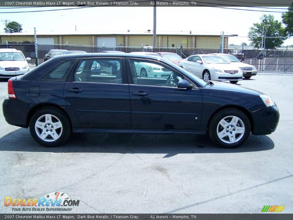 2007 Chevrolet Malibu Maxx LT Wagon Dark Blue Metallic / Titanium Gray Photo #3