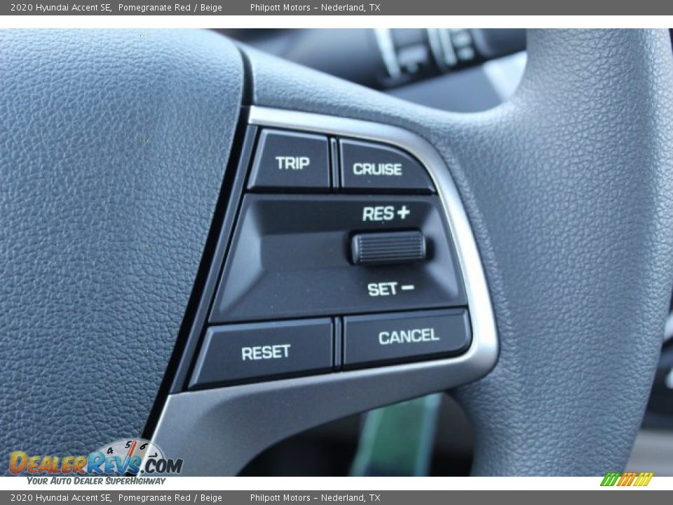 2020 Hyundai Accent SE Pomegranate Red / Beige Photo #13