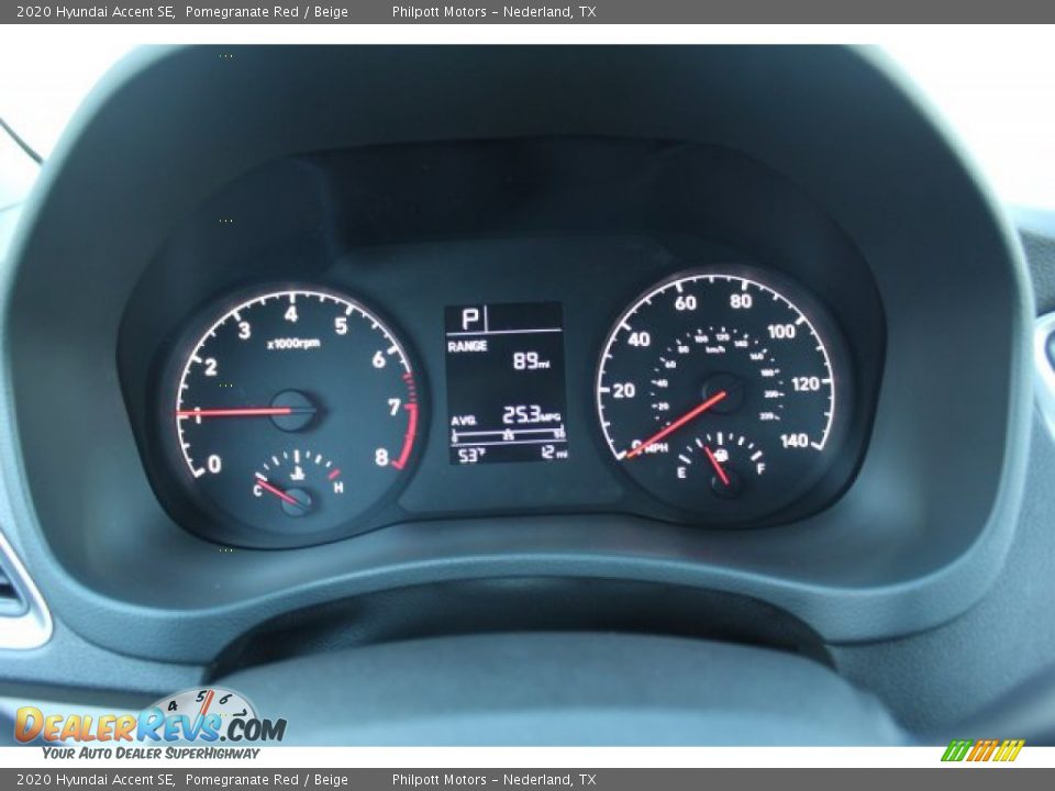 2020 Hyundai Accent SE Pomegranate Red / Beige Photo #14