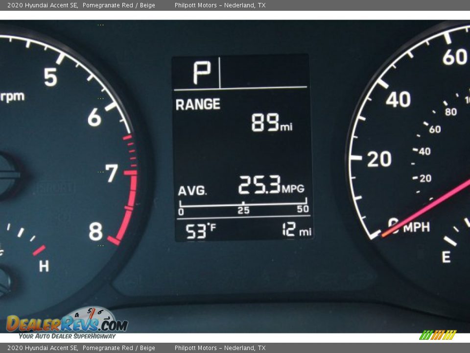 2020 Hyundai Accent SE Pomegranate Red / Beige Photo #15