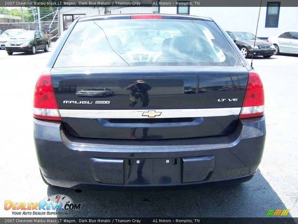 2007 Chevrolet Malibu Maxx LT Wagon Dark Blue Metallic / Titanium Gray Photo #4