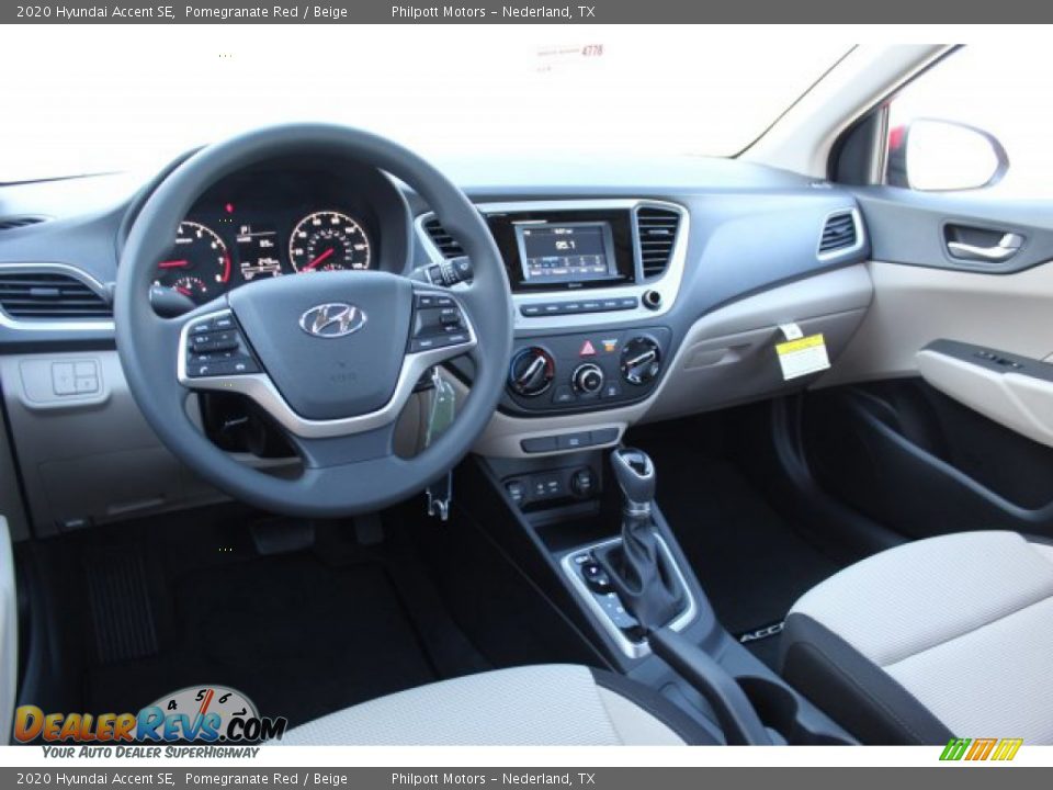 2020 Hyundai Accent SE Pomegranate Red / Beige Photo #21