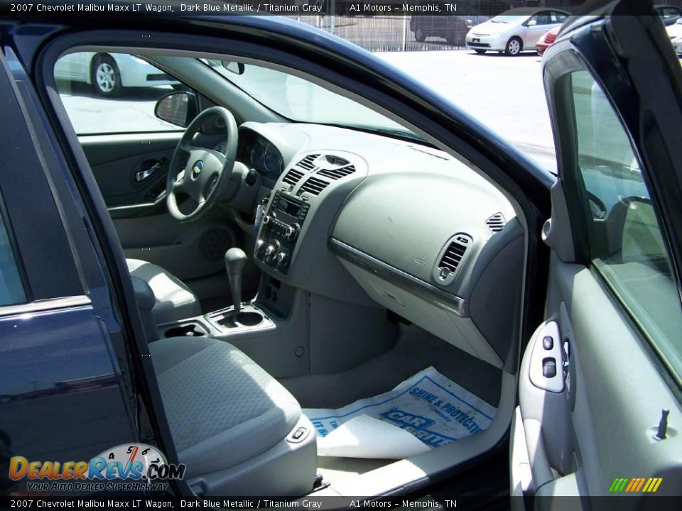 2007 Chevrolet Malibu Maxx LT Wagon Dark Blue Metallic / Titanium Gray Photo #7