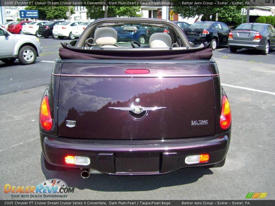 2005 Chrysler PT Cruiser Dream Cruiser Series 4 Convertible Dark Plum Pearl / Taupe/Pearl Beige Photo #6