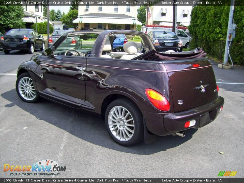 2005 Chrysler PT Cruiser Dream Cruiser Series 4 Convertible Dark Plum Pearl / Taupe/Pearl Beige Photo #7