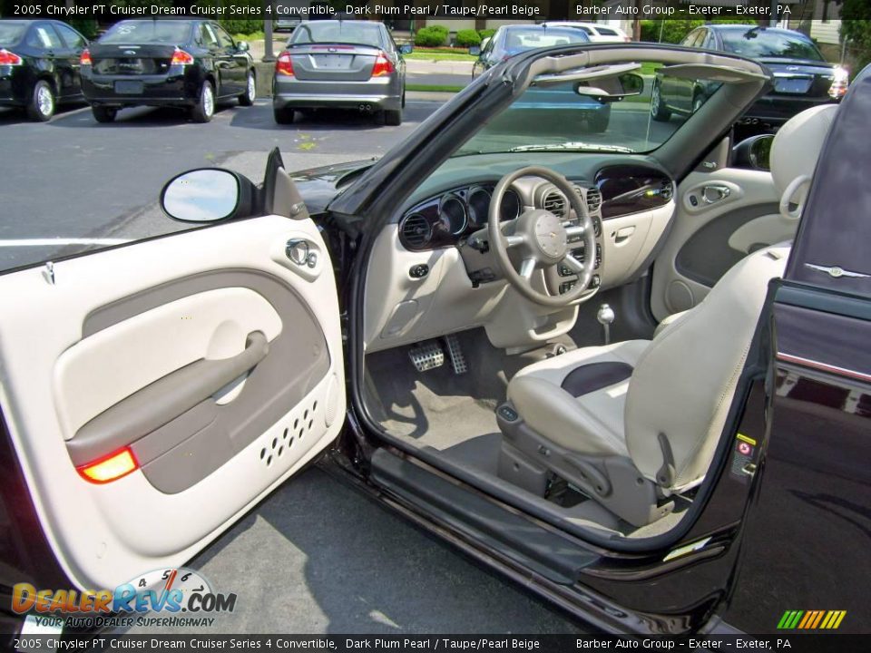 2005 Chrysler PT Cruiser Dream Cruiser Series 4 Convertible Dark Plum Pearl / Taupe/Pearl Beige Photo #11