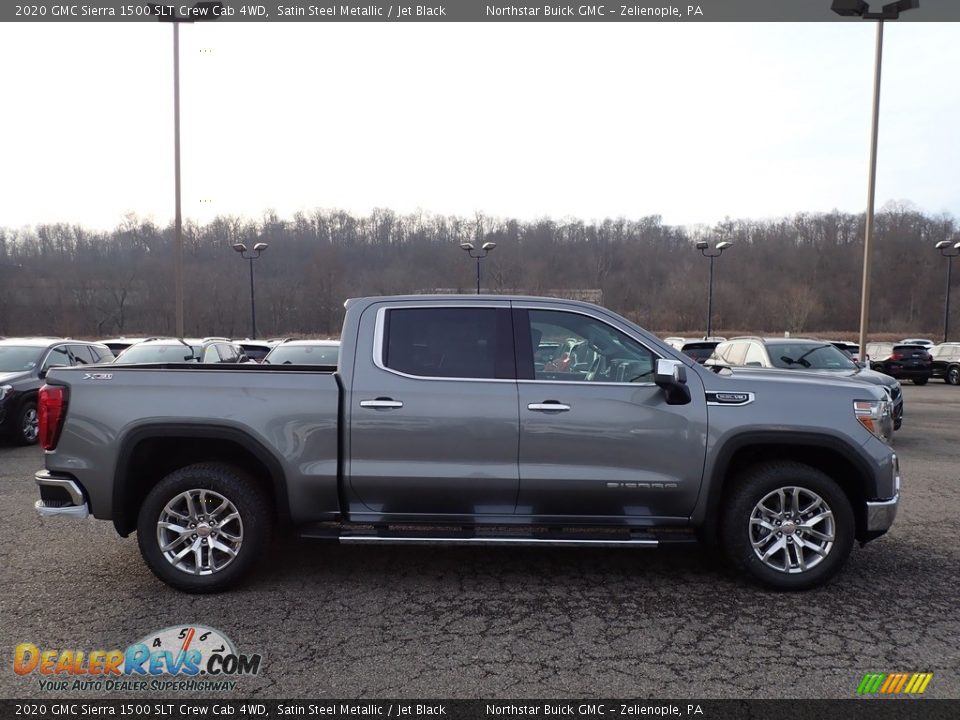 Satin Steel Metallic 2020 GMC Sierra 1500 SLT Crew Cab 4WD Photo #4