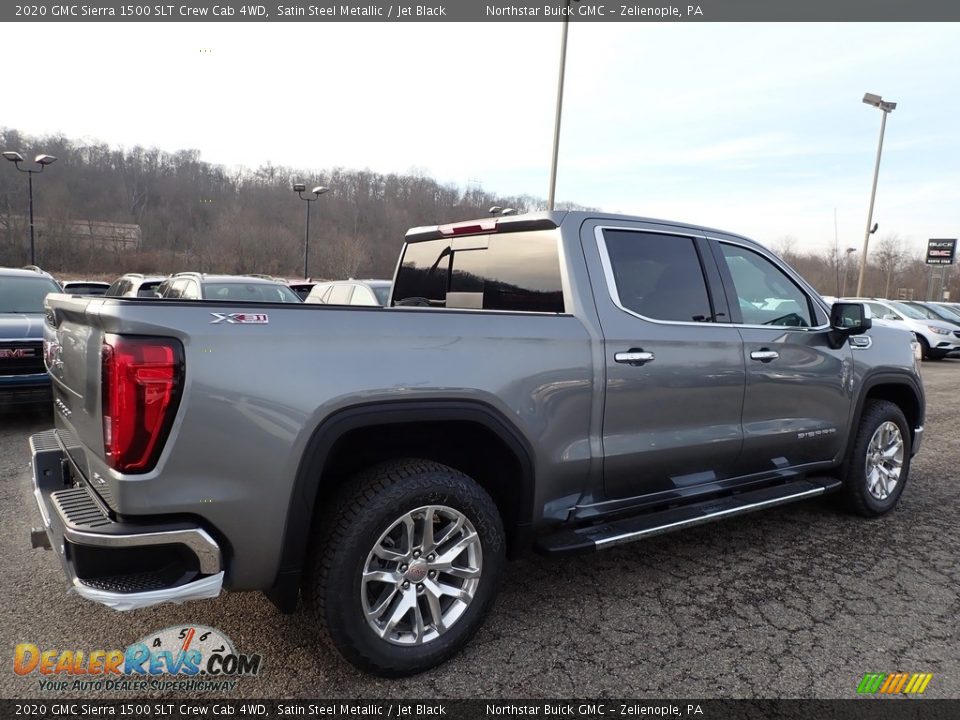 2020 GMC Sierra 1500 SLT Crew Cab 4WD Satin Steel Metallic / Jet Black Photo #5