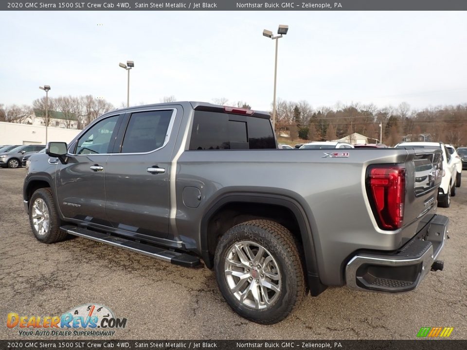 2020 GMC Sierra 1500 SLT Crew Cab 4WD Satin Steel Metallic / Jet Black Photo #7