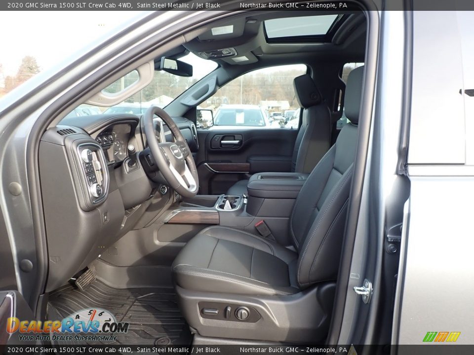 Front Seat of 2020 GMC Sierra 1500 SLT Crew Cab 4WD Photo #12