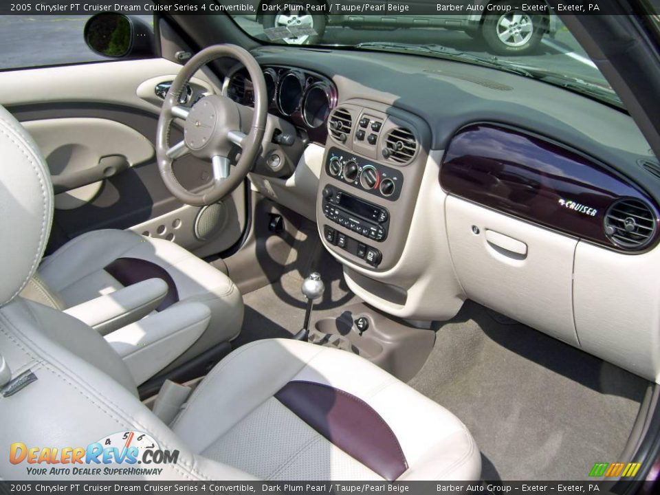 2005 Chrysler PT Cruiser Dream Cruiser Series 4 Convertible Dark Plum Pearl / Taupe/Pearl Beige Photo #18