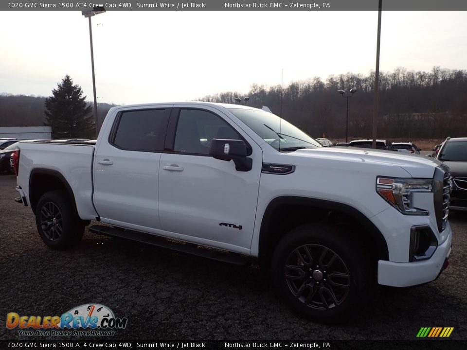 2020 GMC Sierra 1500 AT4 Crew Cab 4WD Summit White / Jet Black Photo #3