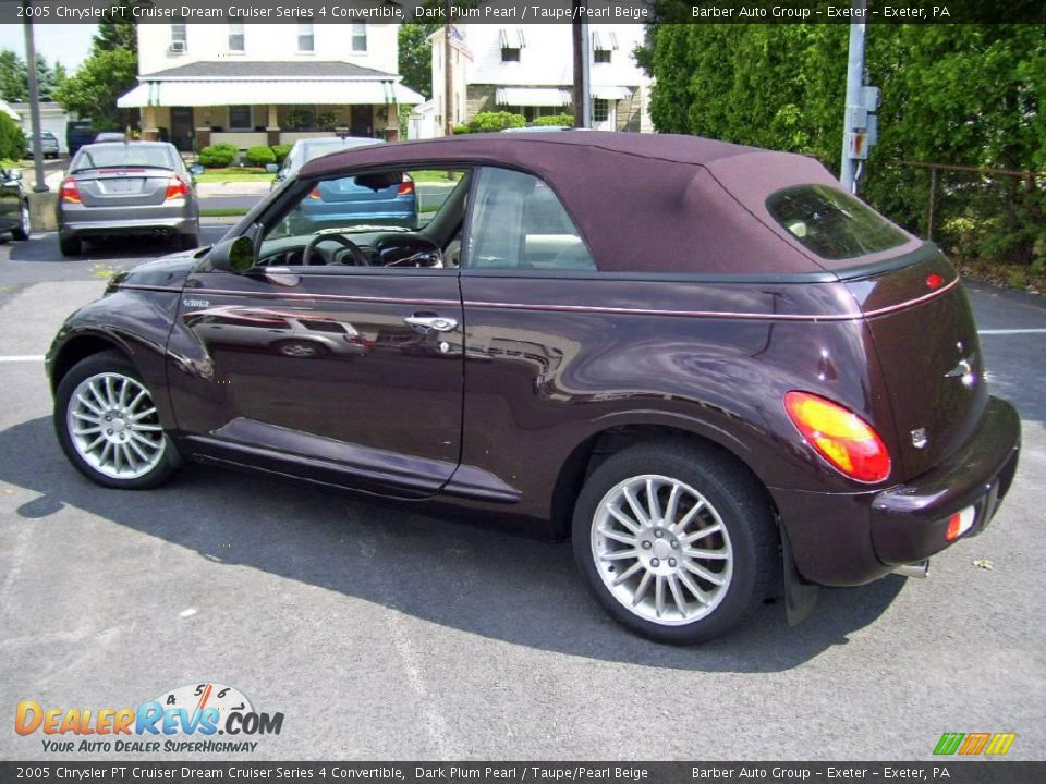 2005 Chrysler PT Cruiser Dream Cruiser Series 4 Convertible Dark Plum Pearl / Taupe/Pearl Beige Photo #28